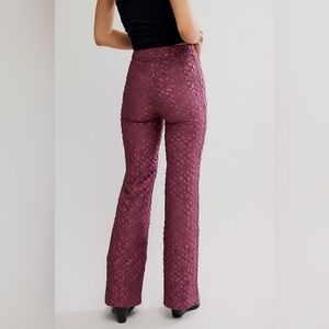 Free People Runaway Floral Flare Pants NWT